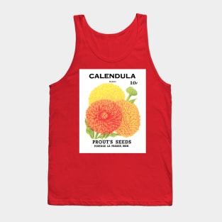 Vintage Calendula Prout's Seed Packet Tank Top